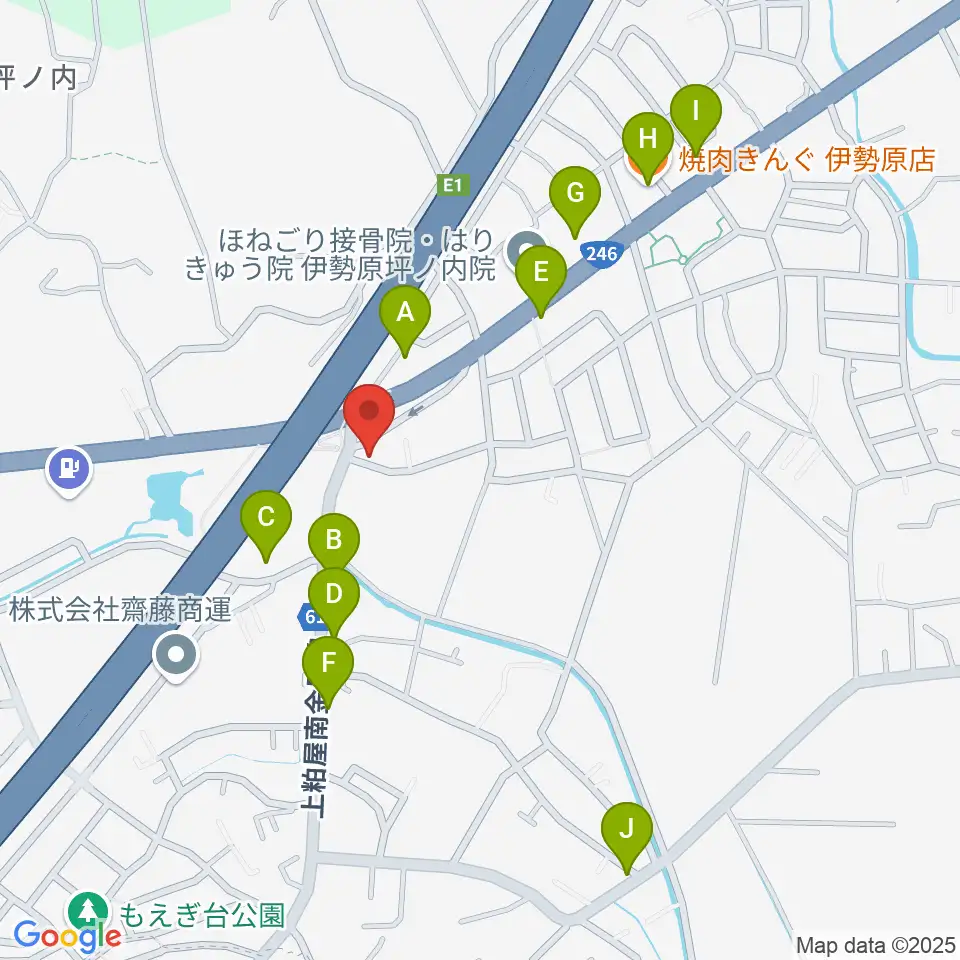 パル音楽産業周辺のファミレス・ファーストフード一覧地図