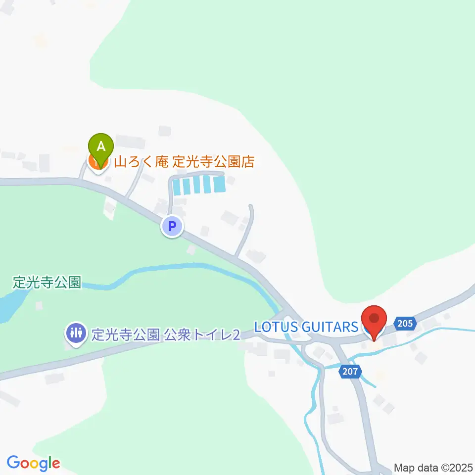 LOTUS GUITARS周辺のファミレス・ファーストフード一覧地図