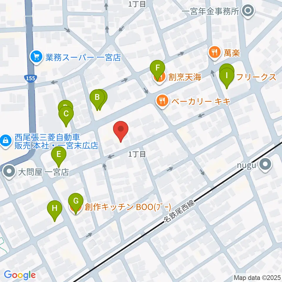 Grace MACK グレースマック周辺のファミレス・ファーストフード一覧地図