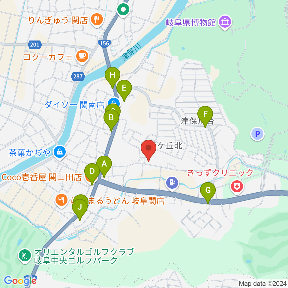 スタジオF周辺のファミレス・ファーストフード一覧地図