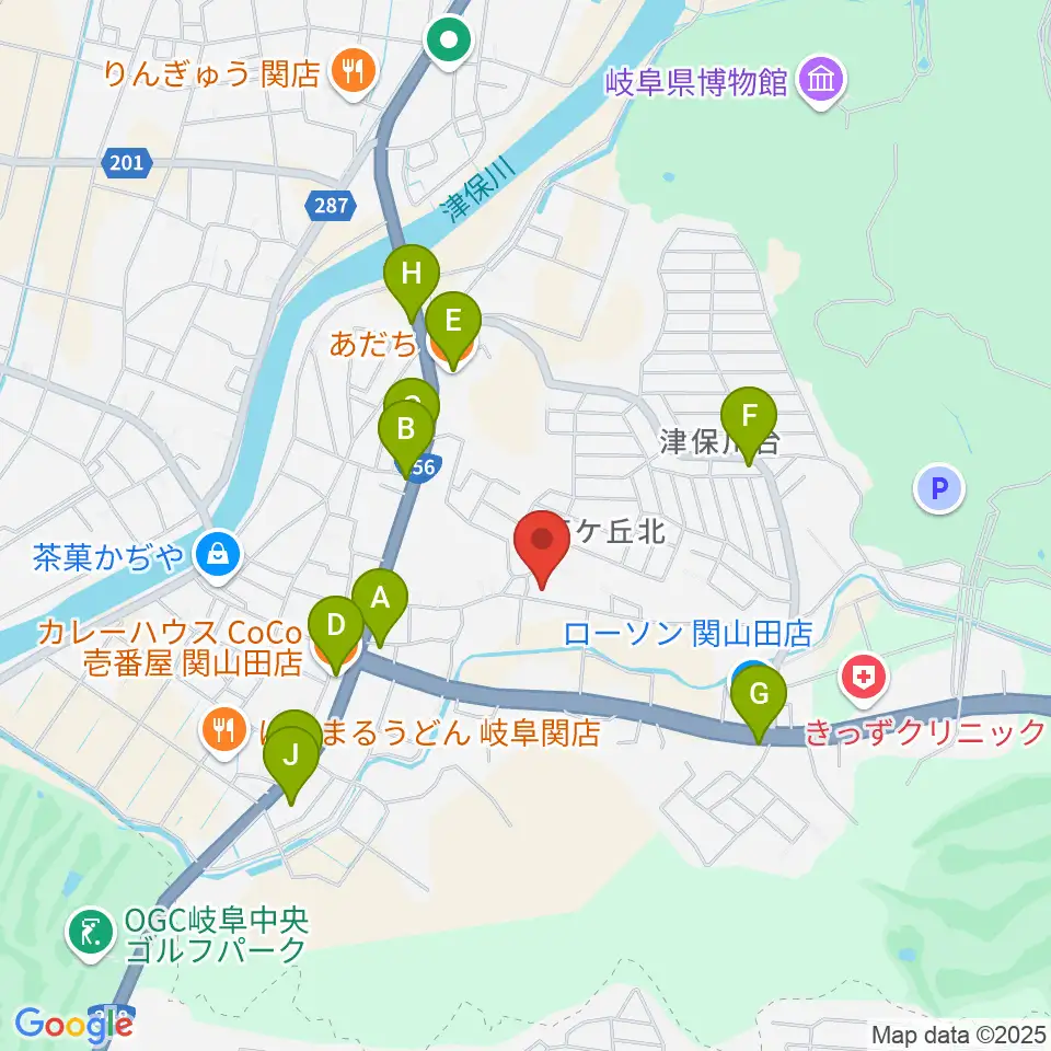 スタジオF周辺のファミレス・ファーストフード一覧地図