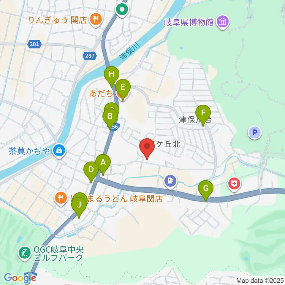 スタジオF周辺のファミレス・ファーストフード一覧地図