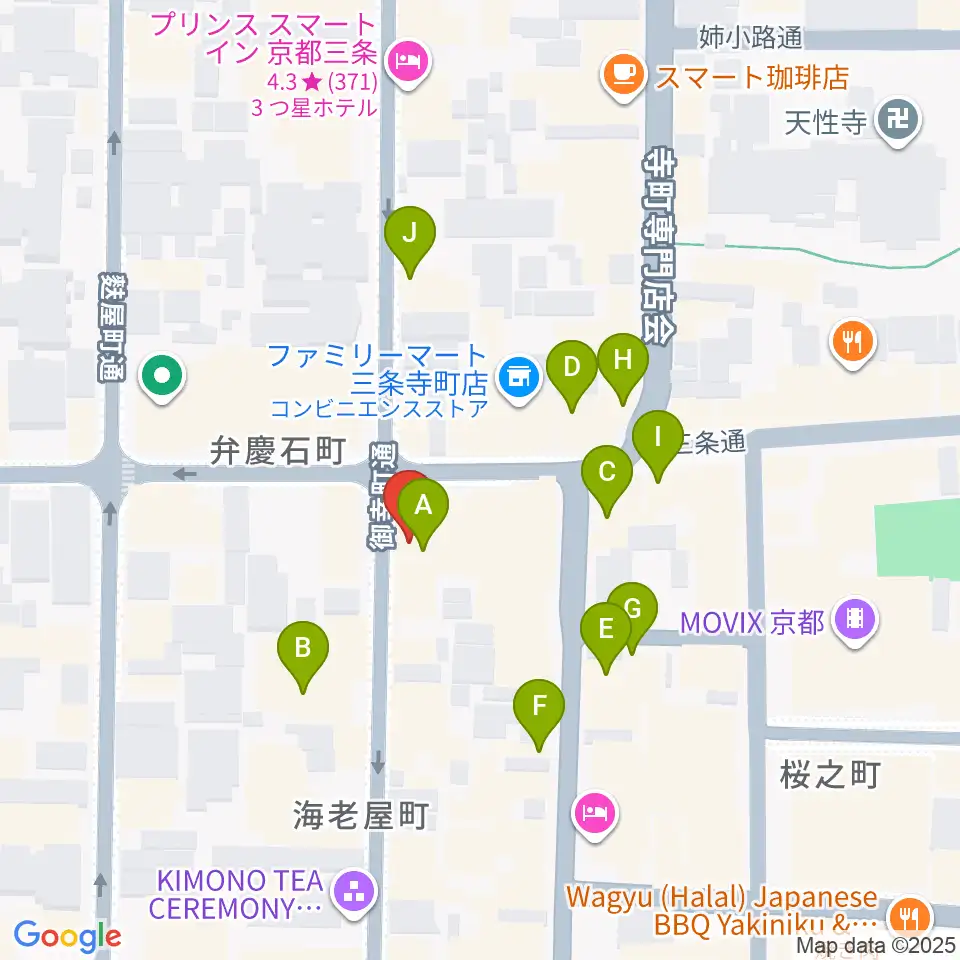 ギア-GEAR-専用劇場周辺のファミレス・ファーストフード一覧地図