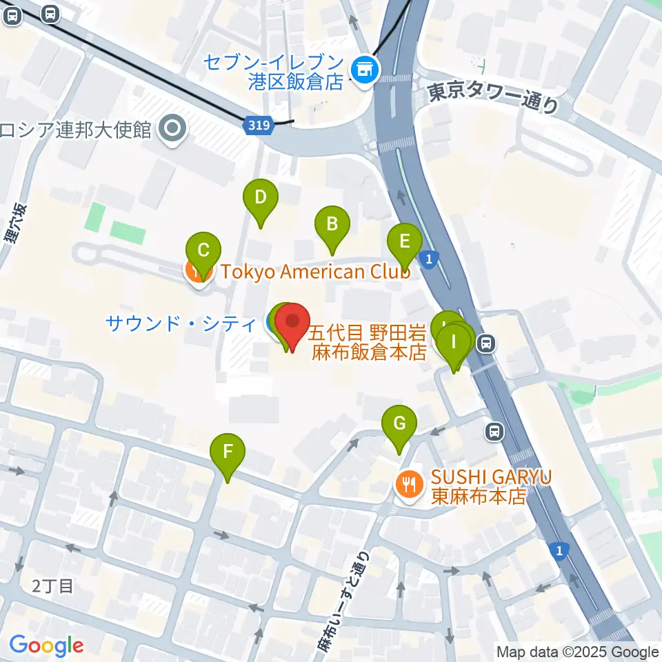 SoundCity サウンドシティ周辺のファミレス・ファーストフード一覧地図