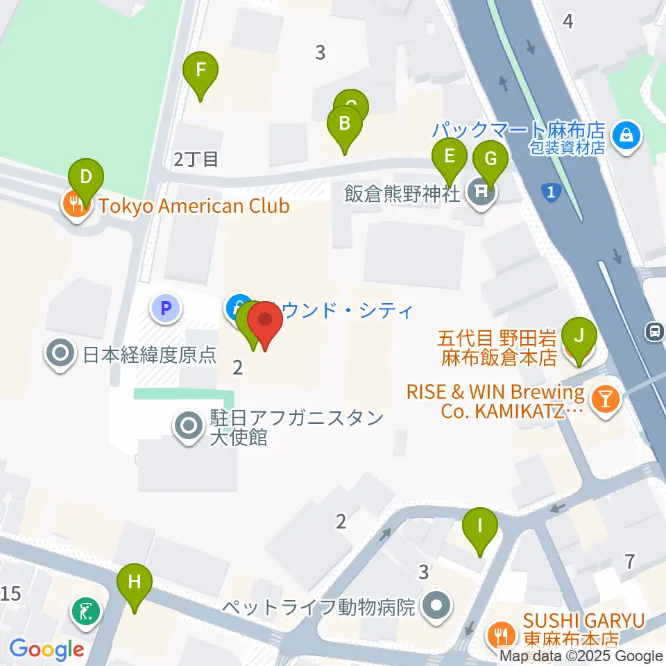 SoundCity サウンドシティ周辺のファミレス・ファーストフード一覧地図