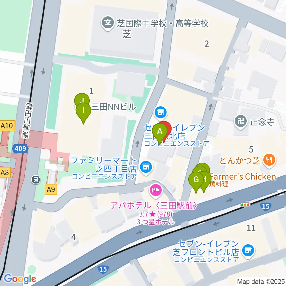 MIT STUDIO周辺のファミレス・ファーストフード一覧地図