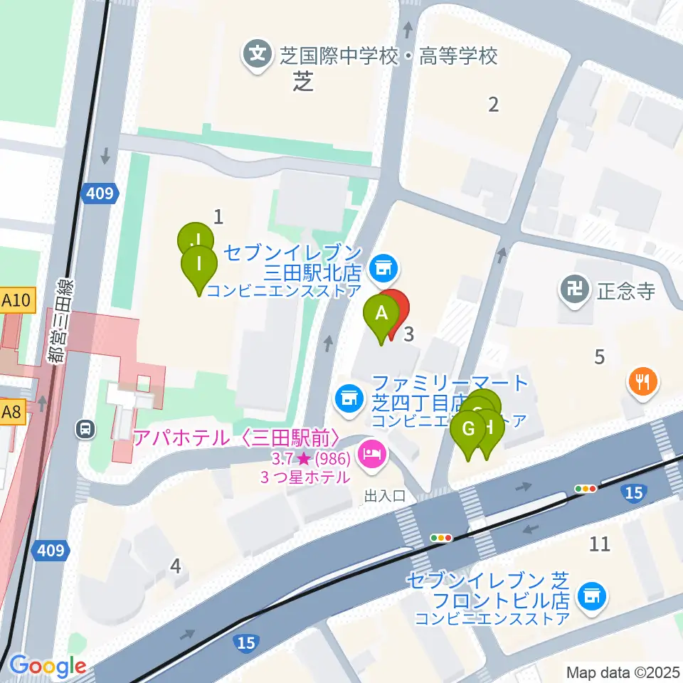 MIT STUDIO周辺のファミレス・ファーストフード一覧地図