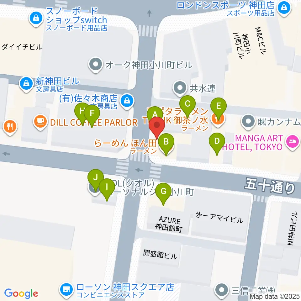 ESPテクニカルハウス周辺のファミレス・ファーストフード一覧地図