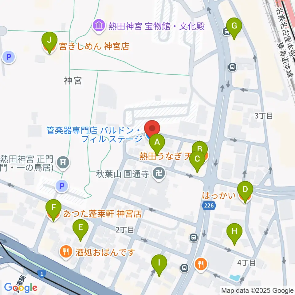 バルドン・フィルステージ周辺のファミレス・ファーストフード一覧地図