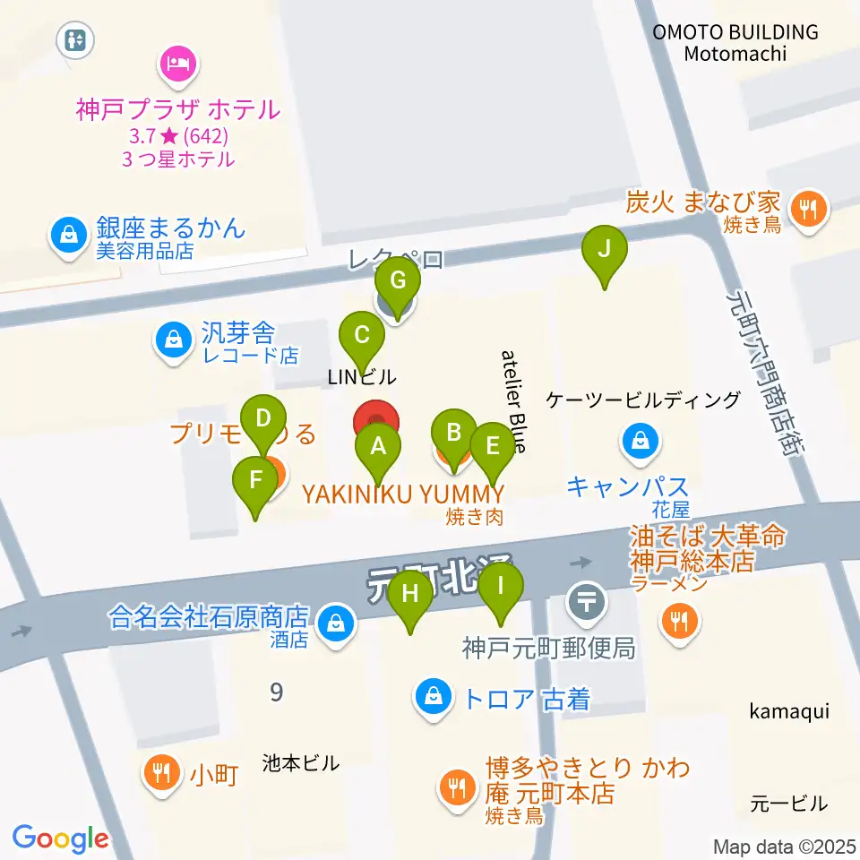 TONE BLUE周辺のファミレス・ファーストフード一覧地図