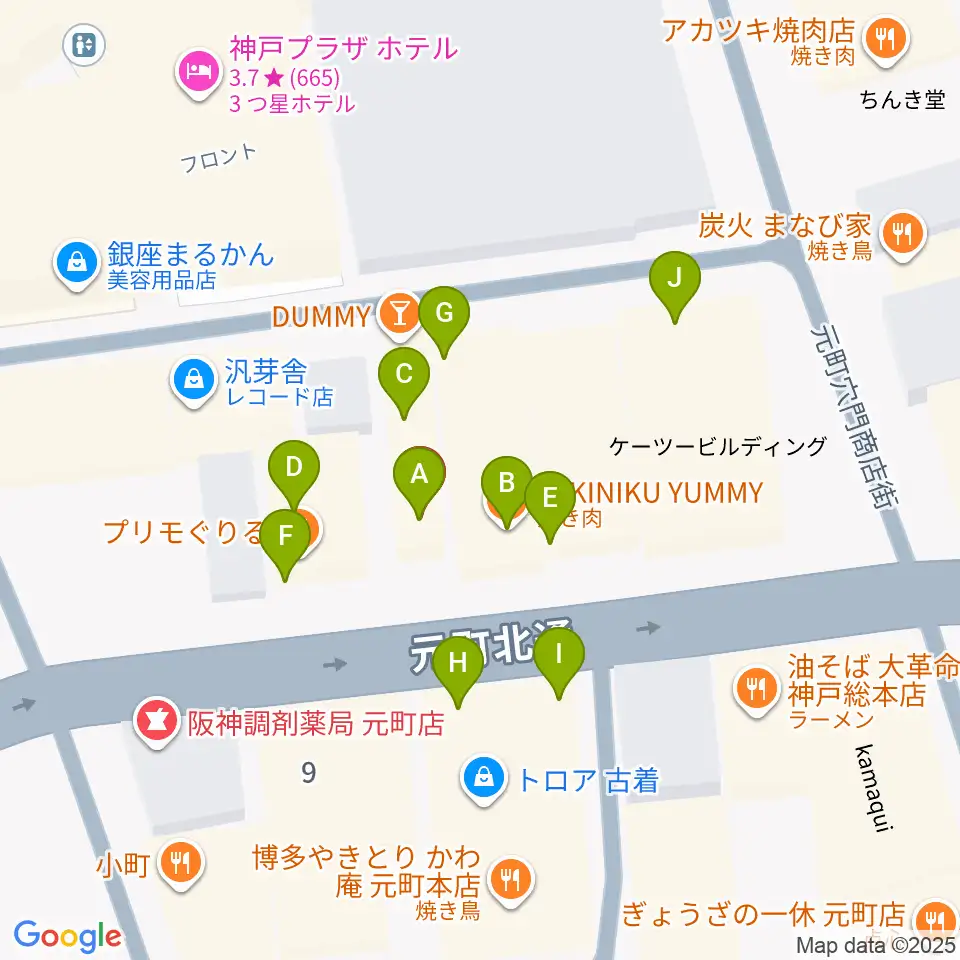 TONE BLUE周辺のファミレス・ファーストフード一覧地図