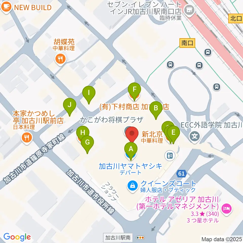 いぬい楽器周辺のファミレス・ファーストフード一覧地図