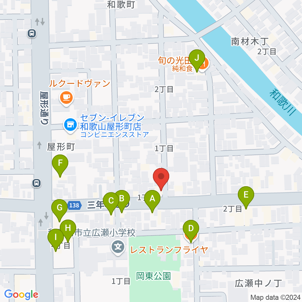 ヤスムラビクトロン周辺のファミレス・ファーストフード一覧地図