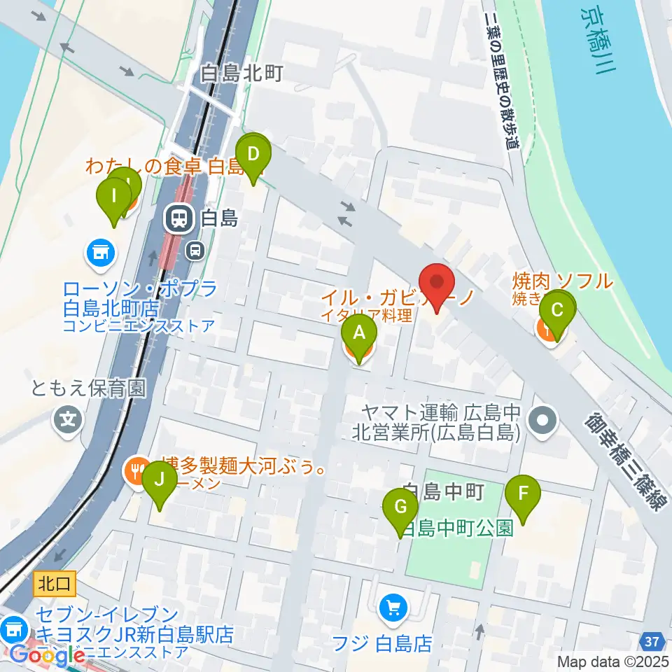 昌和楽器音楽教室周辺のファミレス・ファーストフード一覧地図