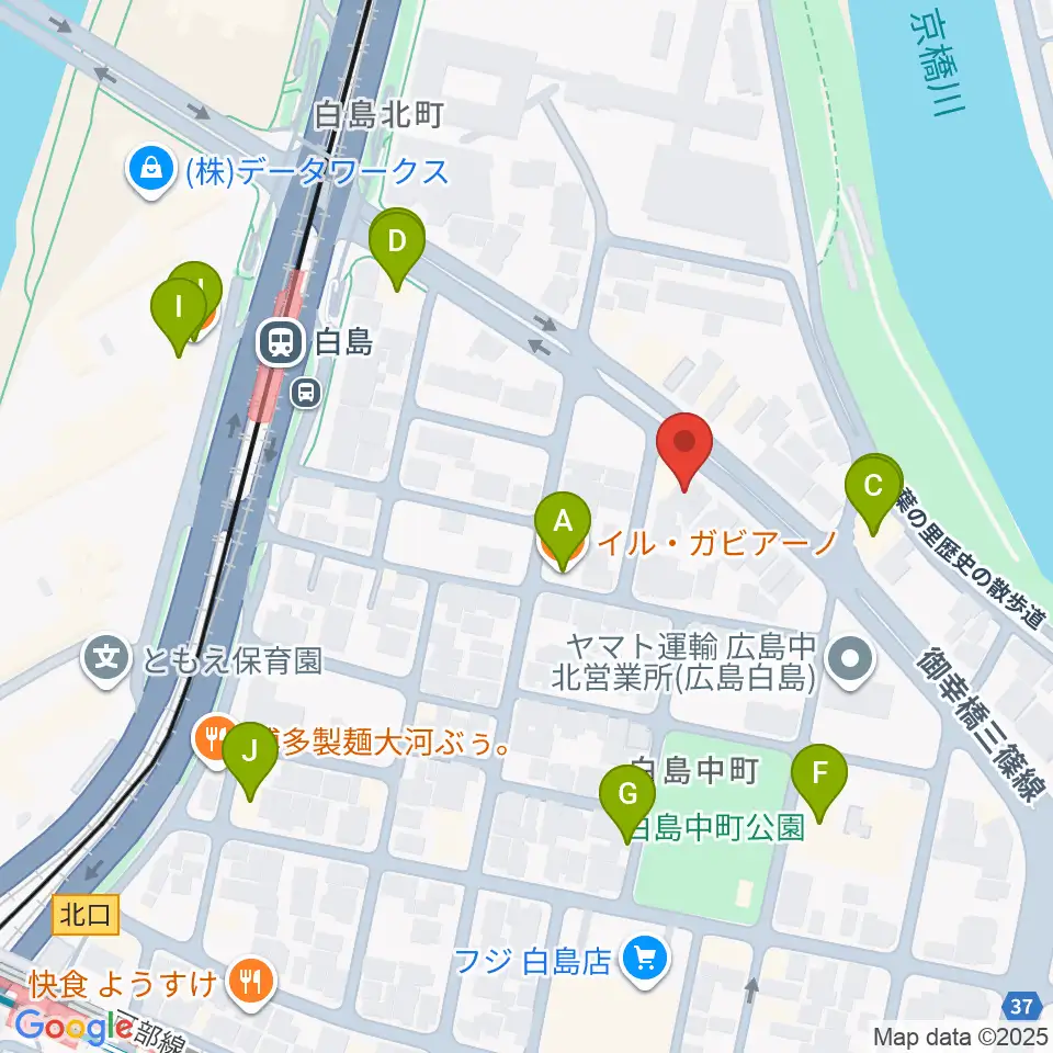 昌和楽器音楽教室周辺のファミレス・ファーストフード一覧地図