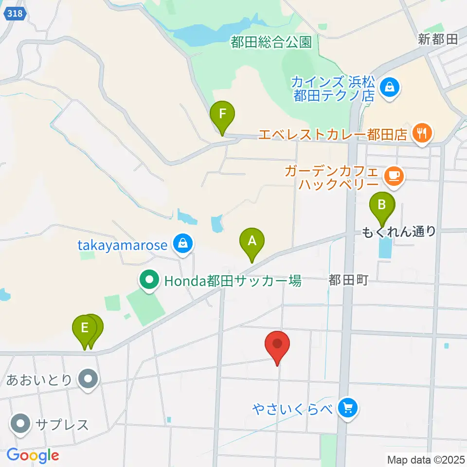 ヴォイテック周辺のファミレス・ファーストフード一覧地図