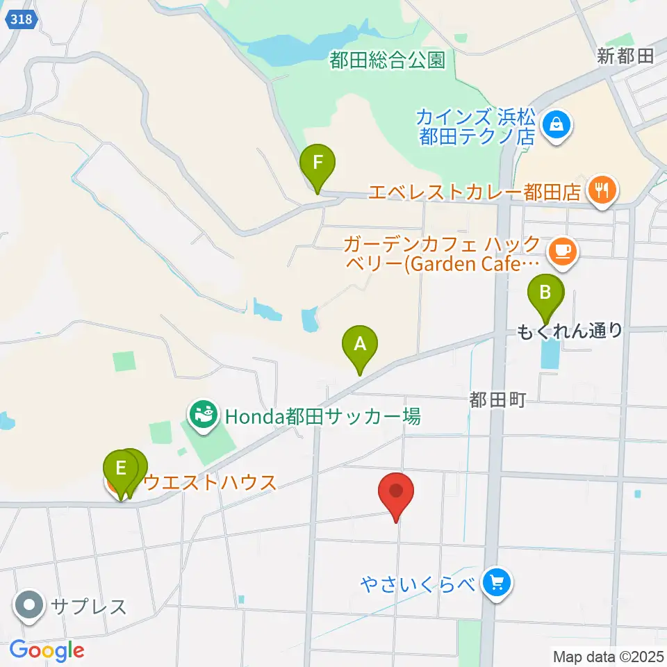 ヴォイテック周辺のファミレス・ファーストフード一覧地図