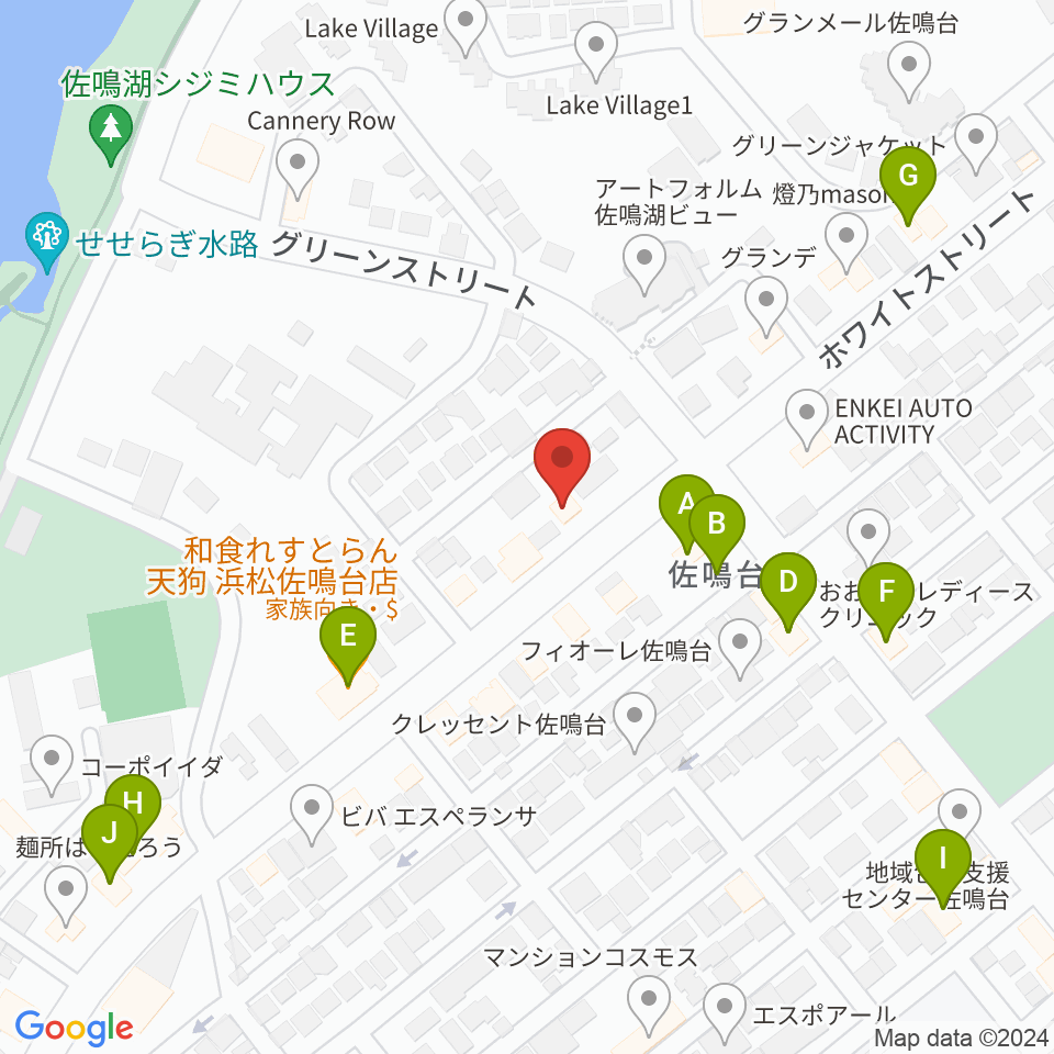 足立楽器店周辺のファミレス・ファーストフード一覧地図