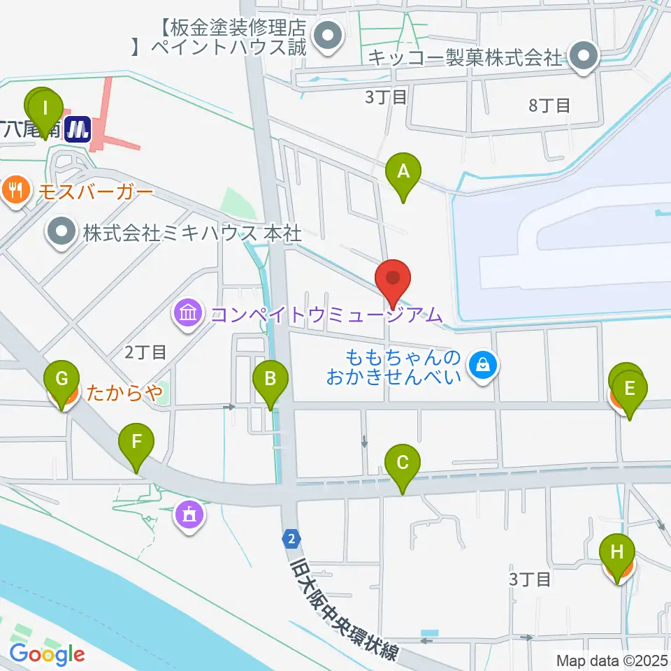 丸岡太鼓店周辺のファミレス・ファーストフード一覧地図
