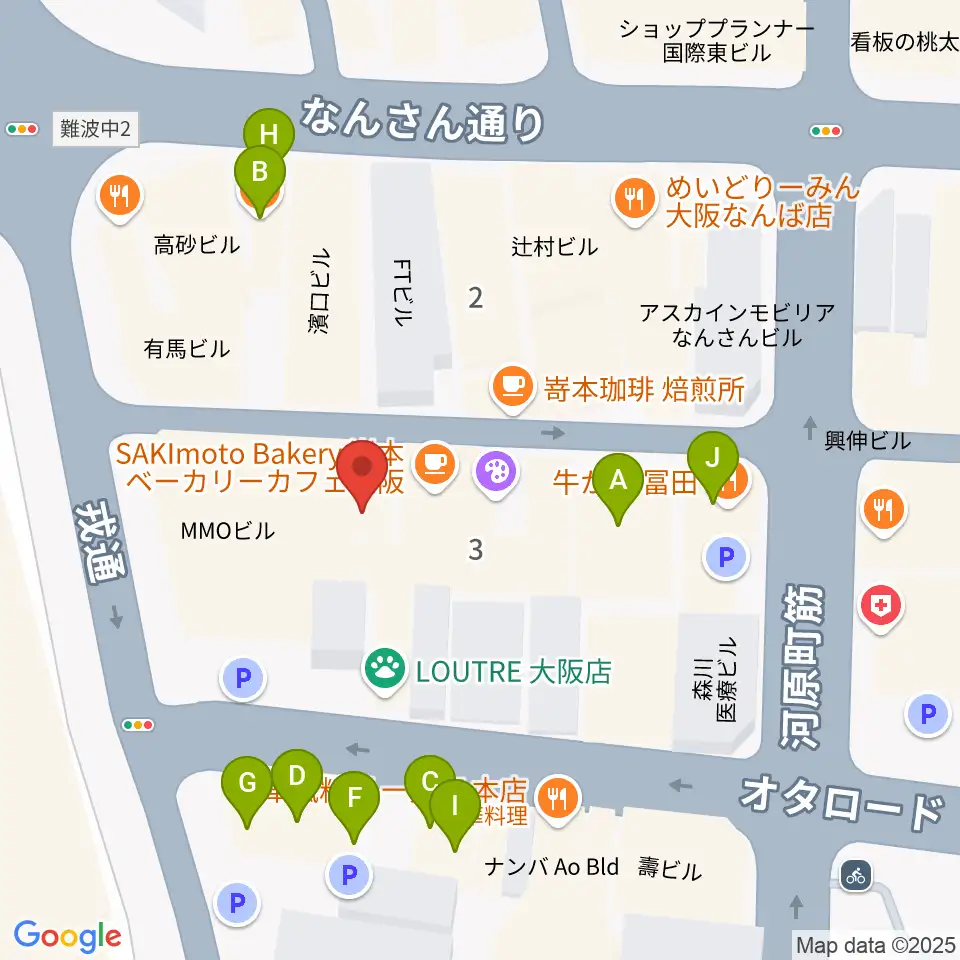 おとぐら ＜音蔵＞周辺のファミレス・ファーストフード一覧地図