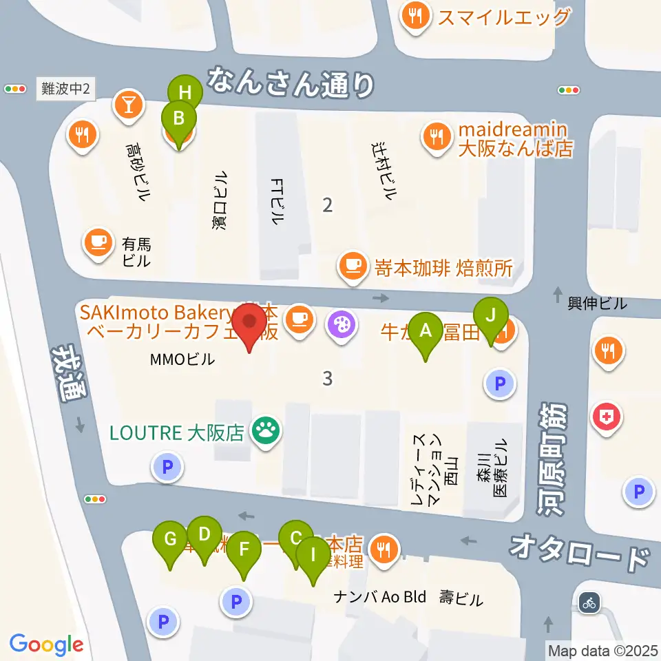 おとぐら <音蔵>周辺のファミレス・ファーストフード一覧地図