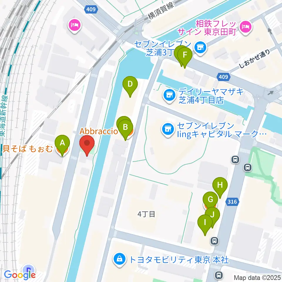 広野音楽教室周辺のファミレス・ファーストフード一覧地図