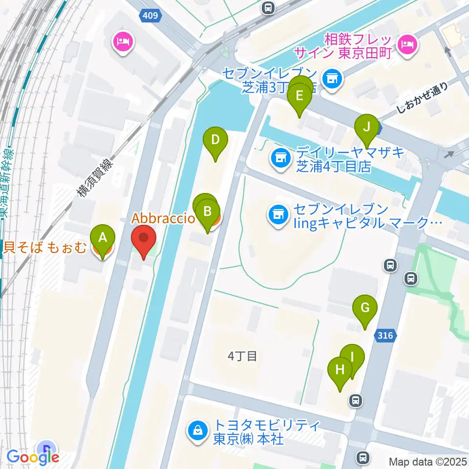 広野音楽教室周辺のファミレス・ファーストフード一覧地図