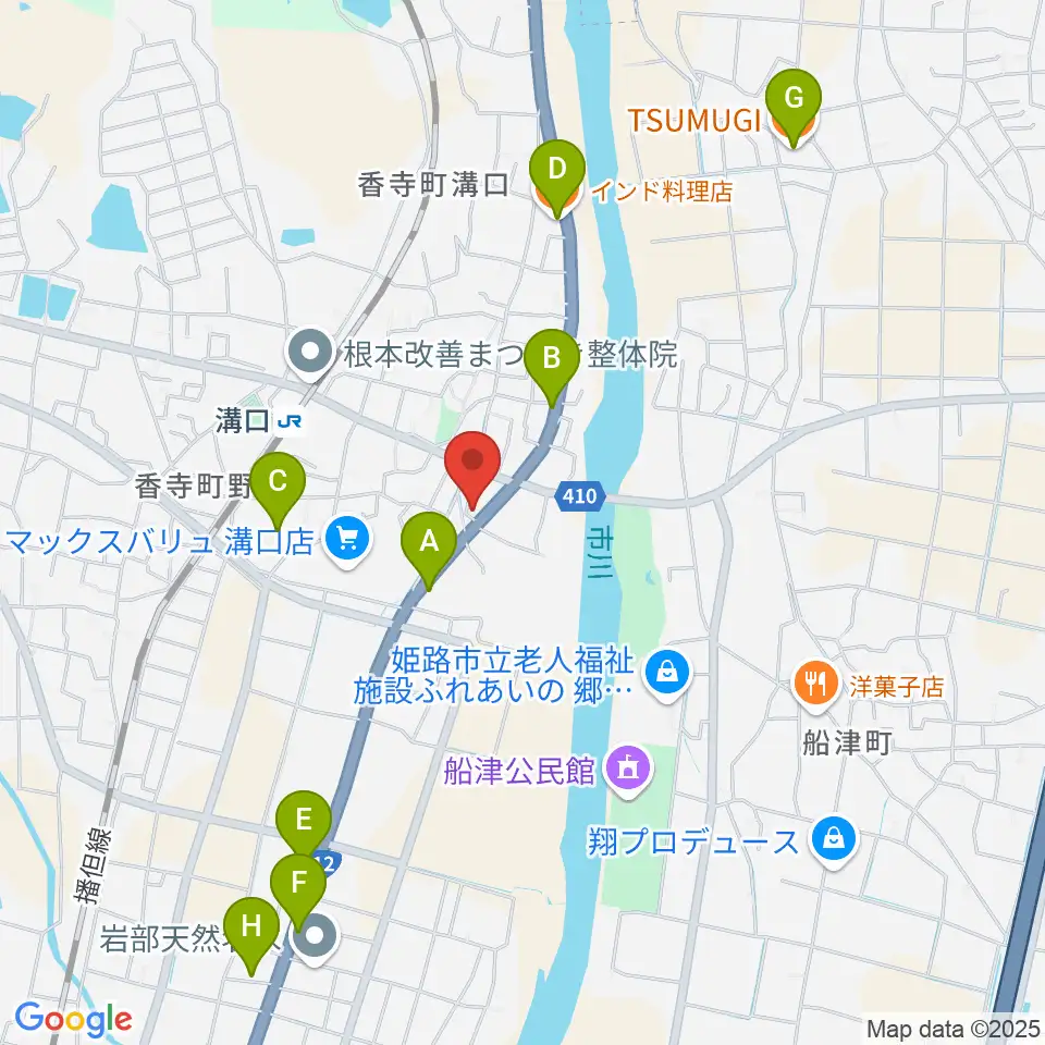 ギター専門店PAL周辺のファミレス・ファーストフード一覧地図