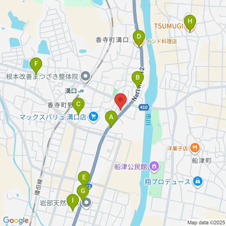 ギター専門店PAL周辺のファミレス・ファーストフード一覧地図