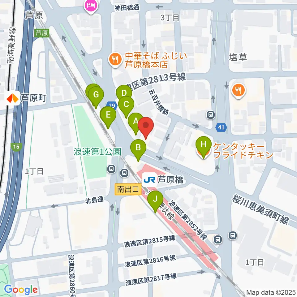 太鼓正周辺のファミレス・ファーストフード一覧地図