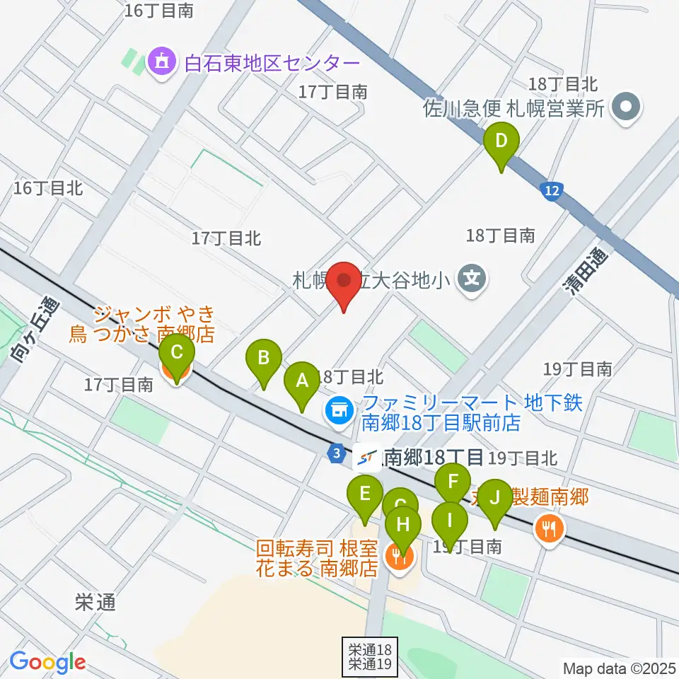 未来&みきサークル周辺のファミレス・ファーストフード一覧地図