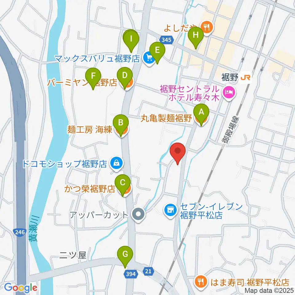 タンザワ楽器 裾野ミュージックセンター周辺のファミレス・ファーストフード一覧地図