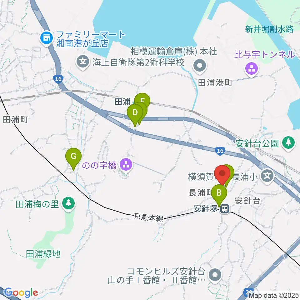 アラベスク音楽教室周辺のファミレス・ファーストフード一覧地図