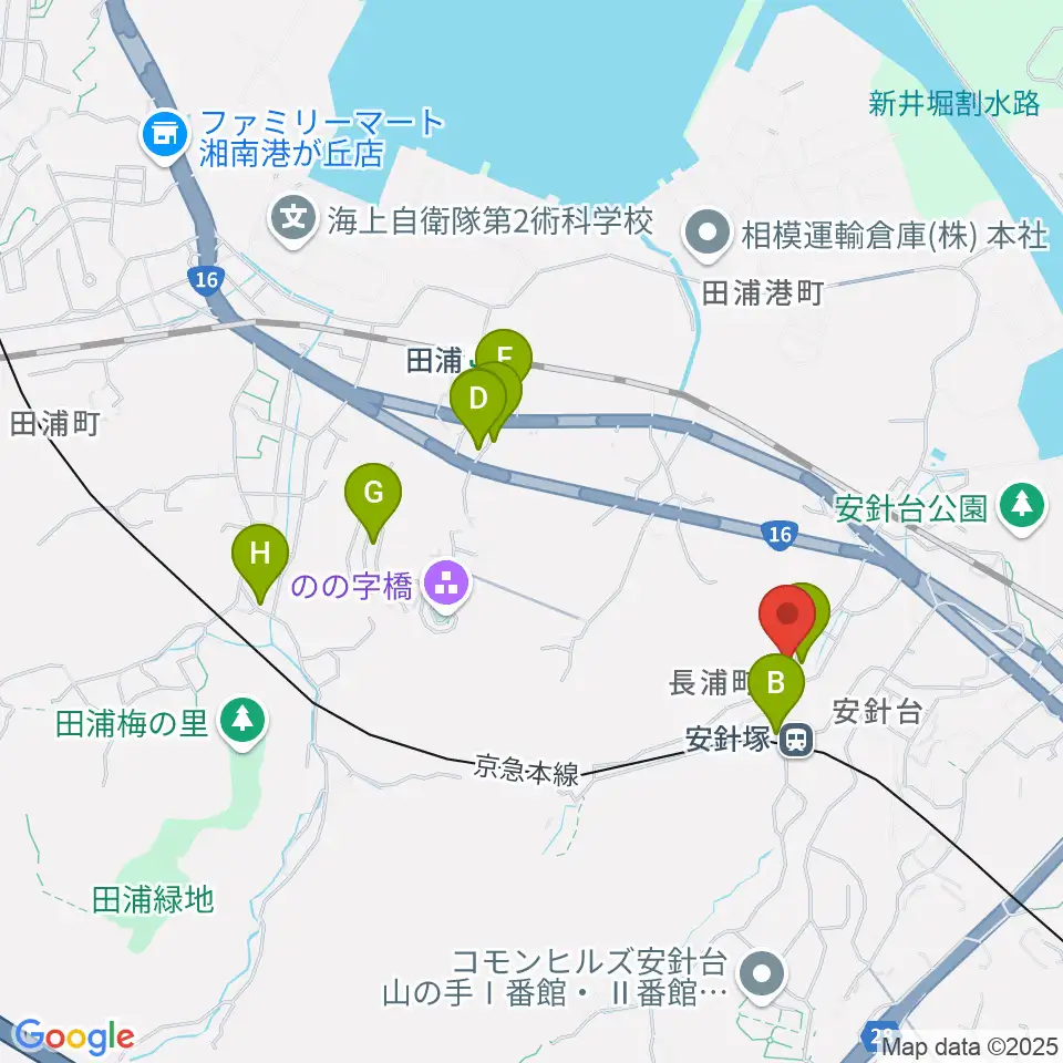 アラベスク音楽教室周辺のファミレス・ファーストフード一覧地図