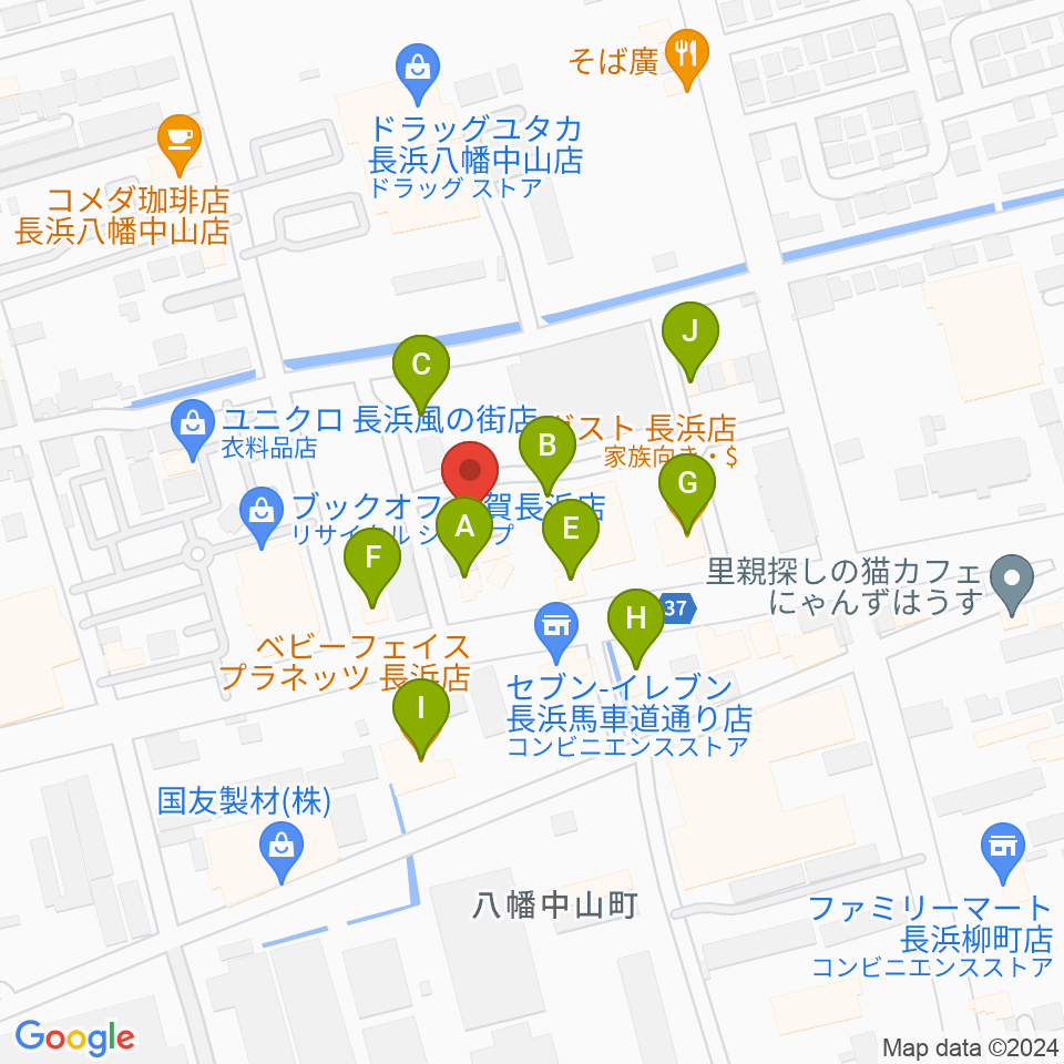 イケダ光音堂周辺のファミレス・ファーストフード一覧地図