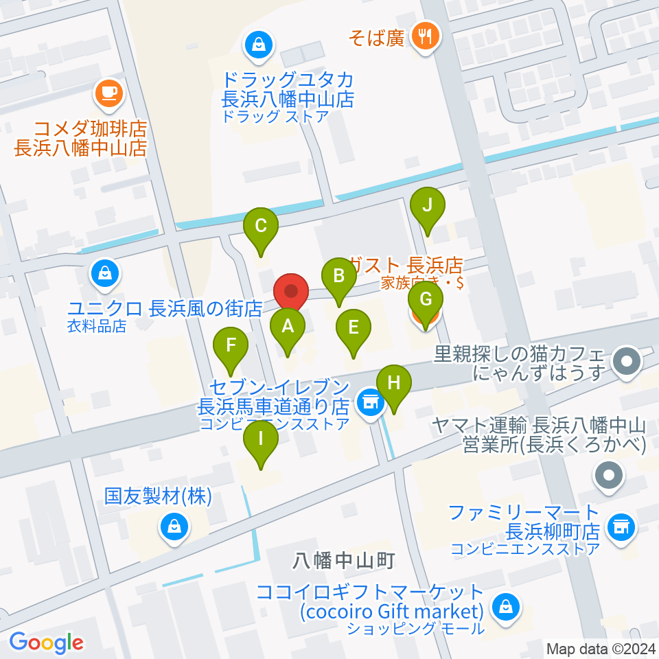 イケダ光音堂周辺のファミレス・ファーストフード一覧地図