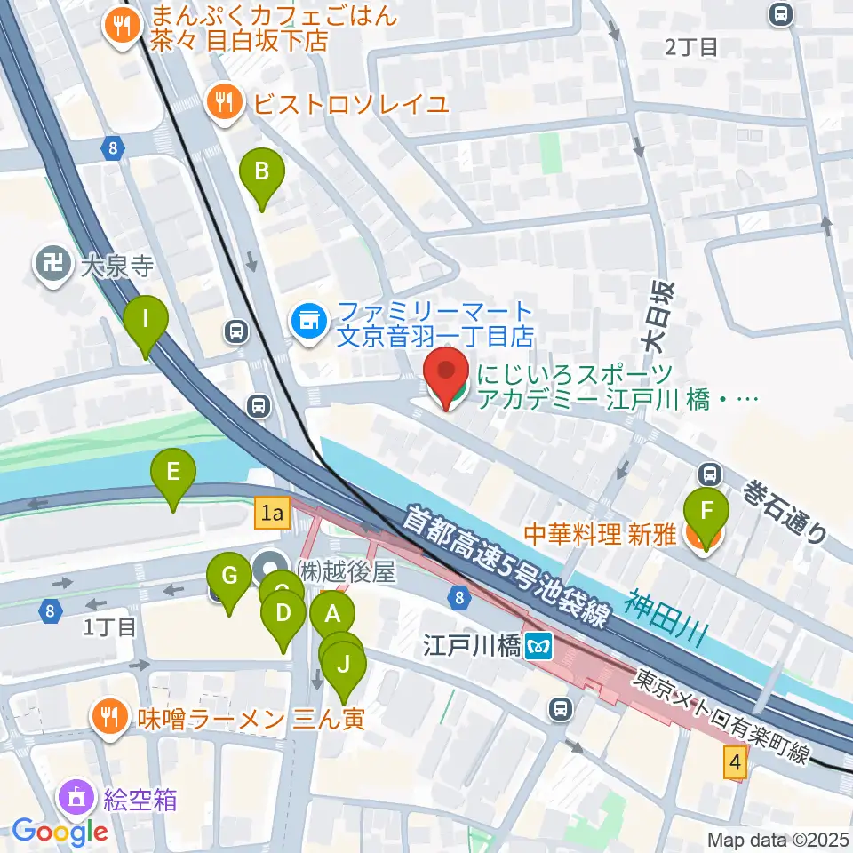 スタジオピアーチェ周辺のファミレス・ファーストフード一覧地図