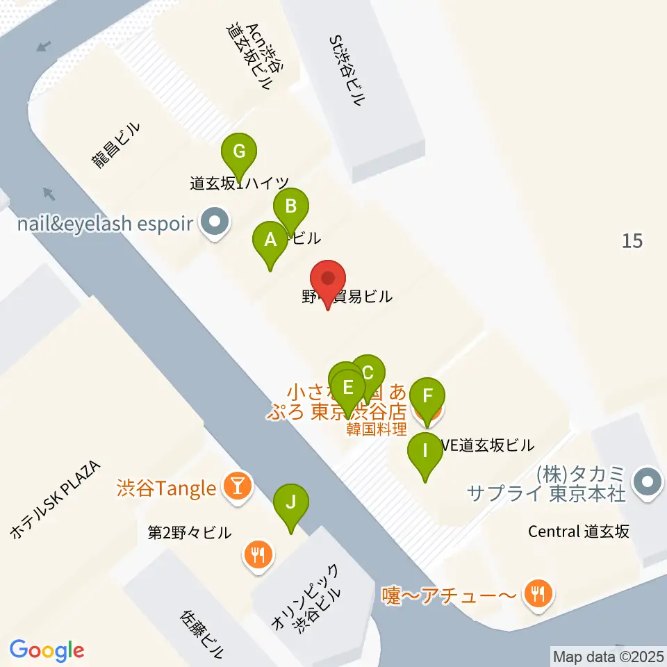 ノナカ・パーカッションギャラリー周辺のファミレス・ファーストフード一覧地図