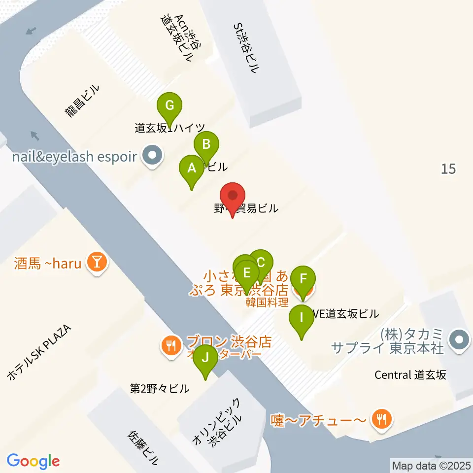 ノナカ・ダブルリードギャラリー周辺のファミレス・ファーストフード一覧地図