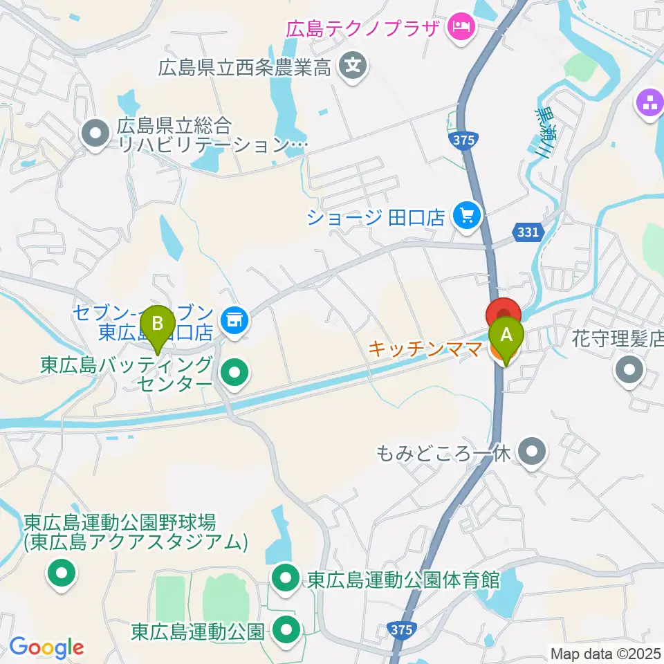 Music Pro Shop SESSION周辺のファミレス・ファーストフード一覧地図
