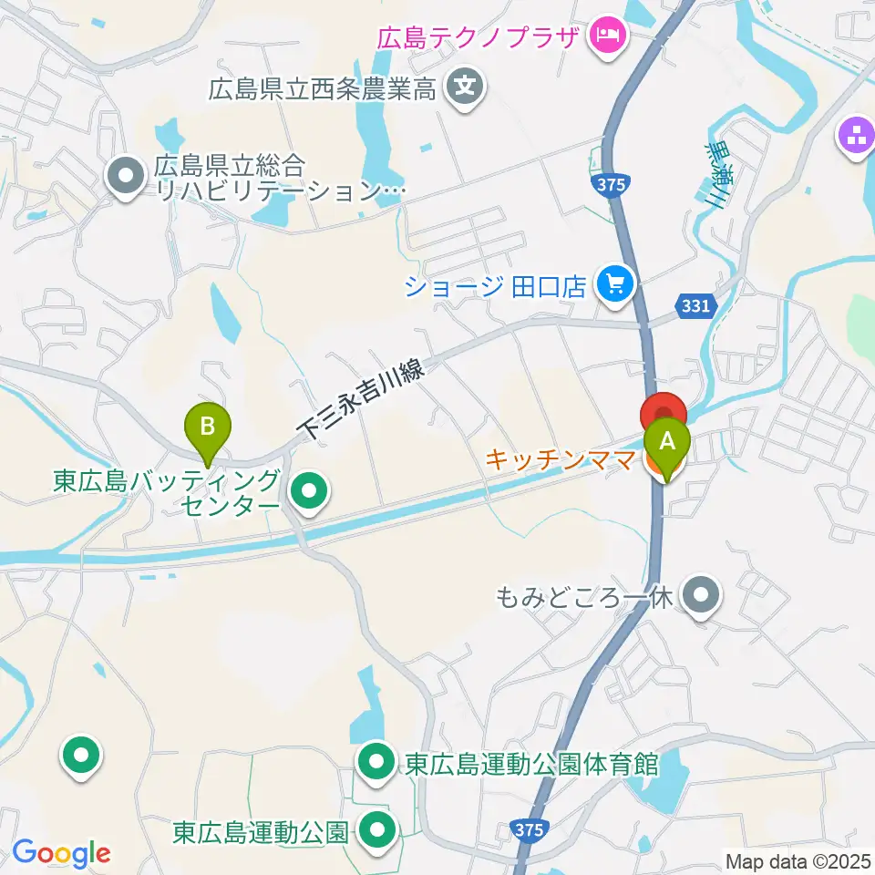 Music Pro Shop SESSION周辺のファミレス・ファーストフード一覧地図