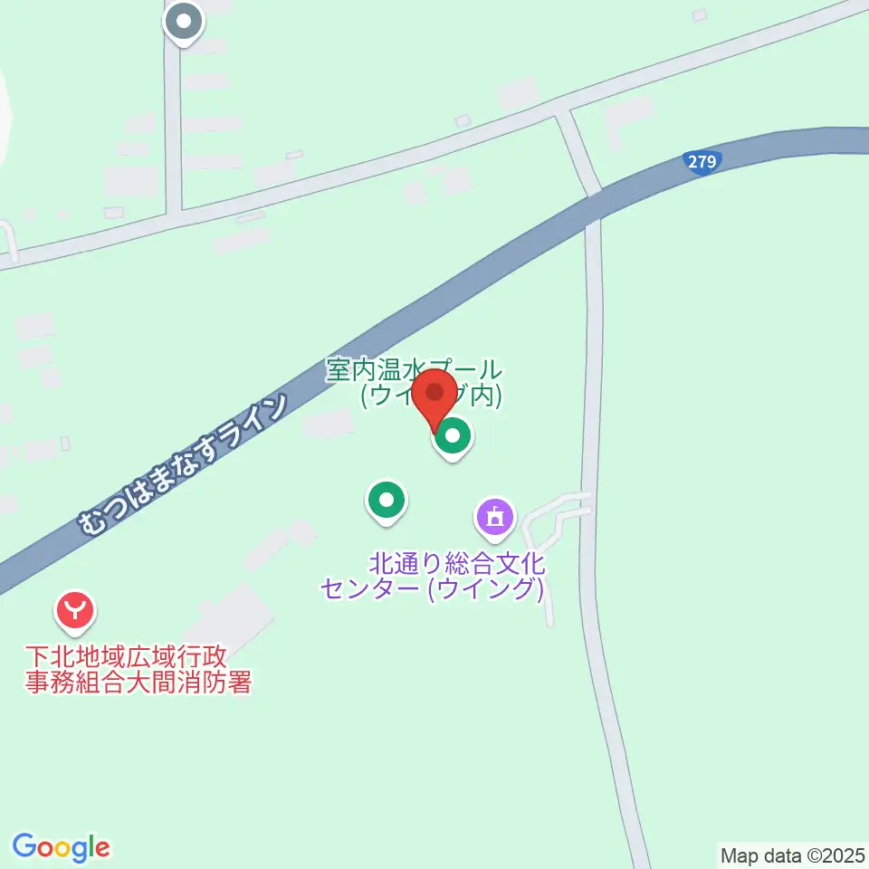 北通り総合文化センター ウイング周辺のファミレス・ファーストフード一覧地図