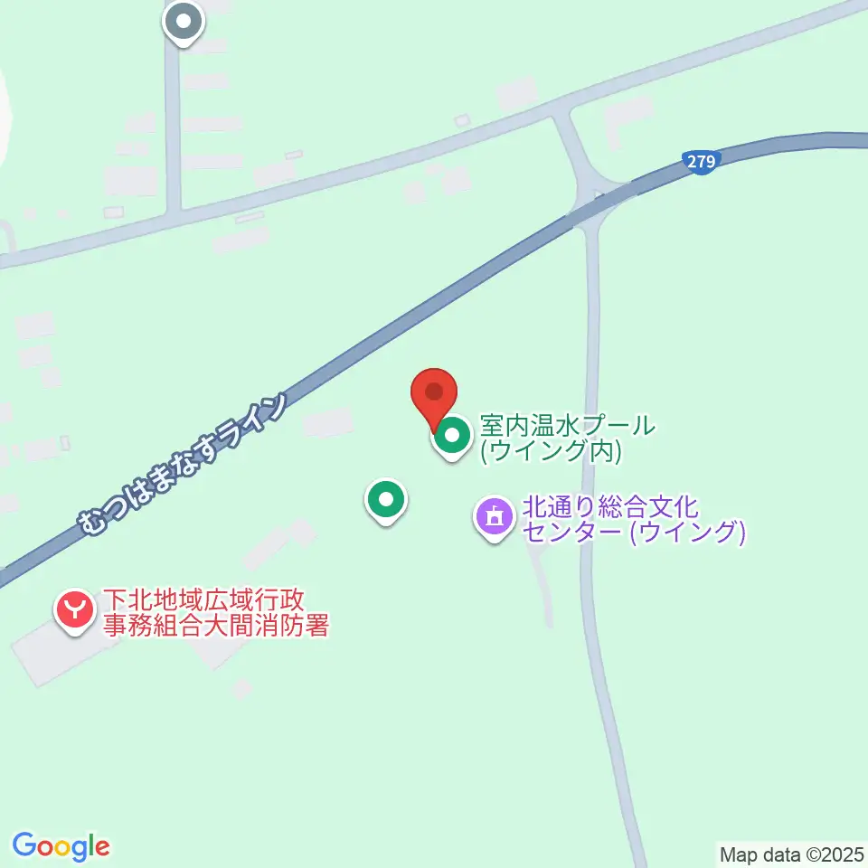 北通り総合文化センター ウイング周辺のファミレス・ファーストフード一覧地図