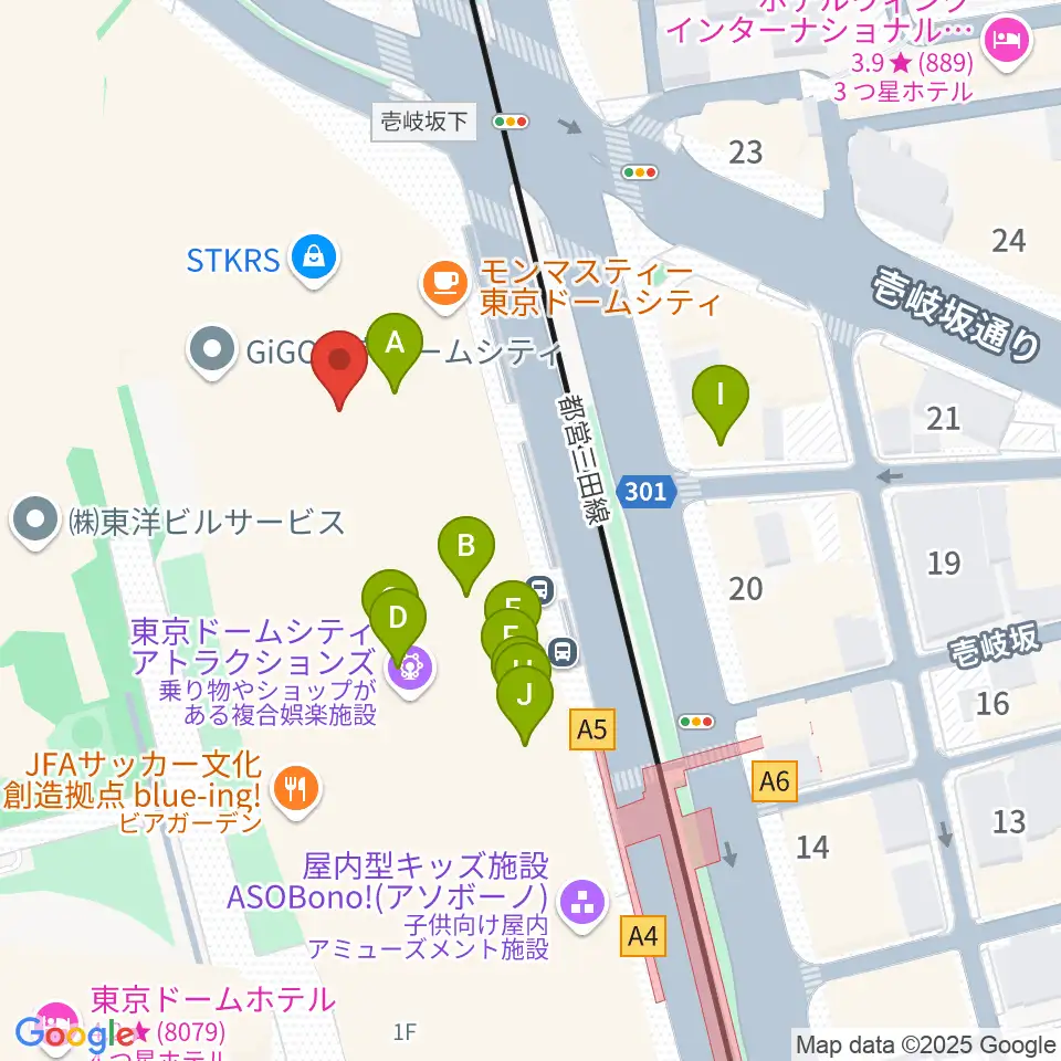 シアターGロッソ周辺のファミレス・ファーストフード一覧地図