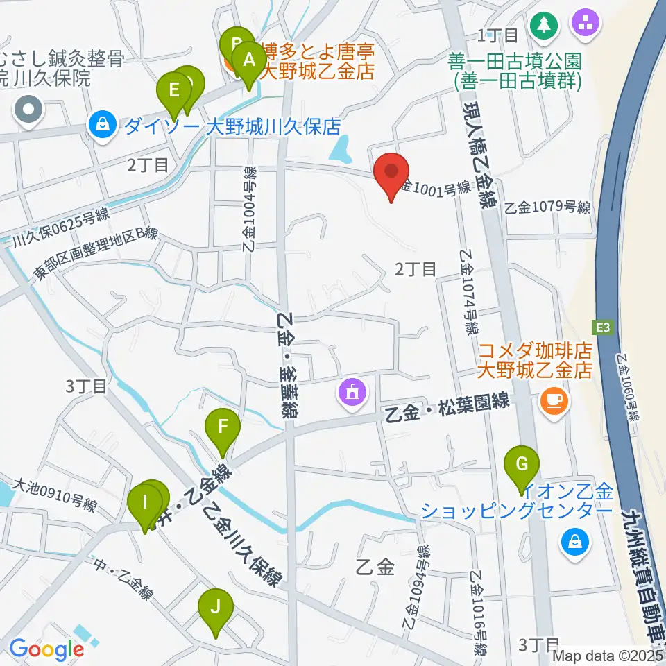 株式会社ピアノターミナルナカムラ周辺のファミレス・ファーストフード一覧地図