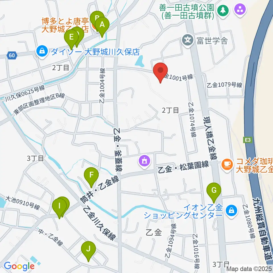 株式会社ピアノターミナルナカムラ周辺のファミレス・ファーストフード一覧地図
