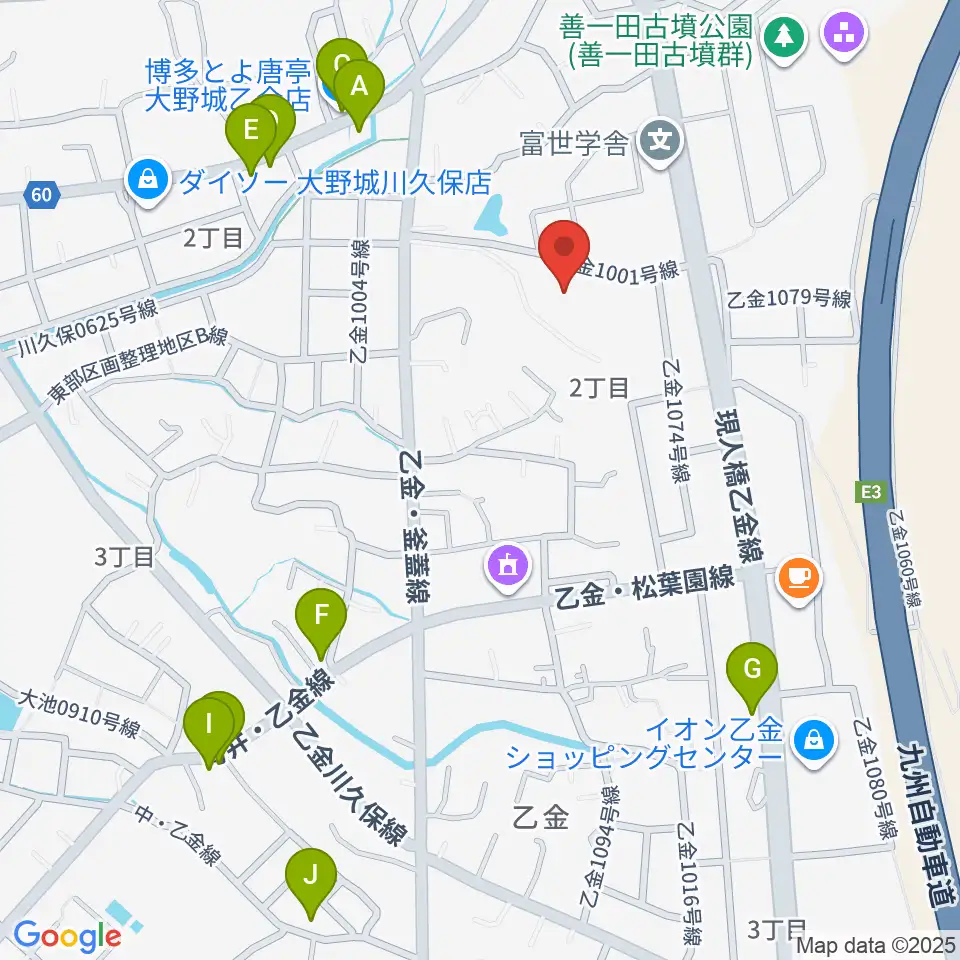 株式会社ピアノターミナルナカムラ周辺のファミレス・ファーストフード一覧地図