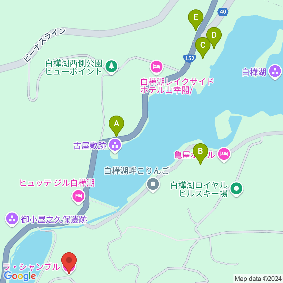 ラ・シャンブル ホールトーンホール周辺のファミレス・ファーストフード一覧地図