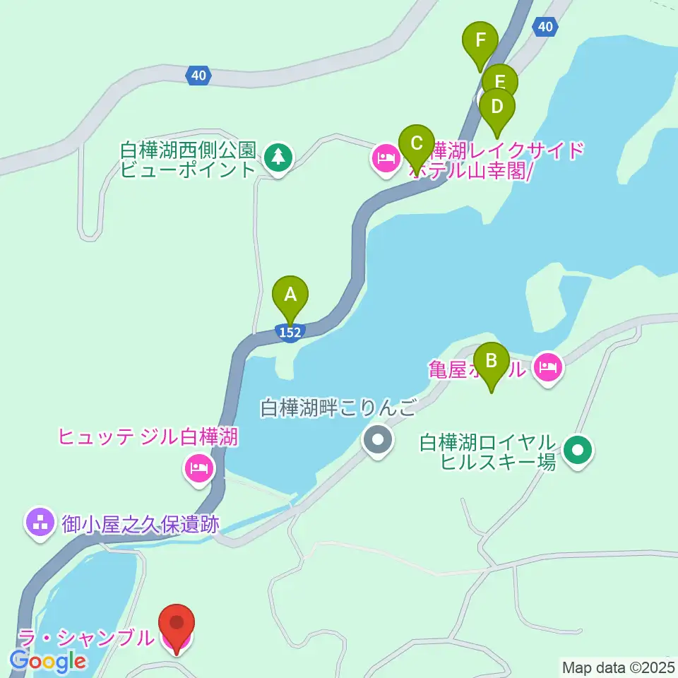 ラ・シャンブル ホールトーンホール周辺のファミレス・ファーストフード一覧地図