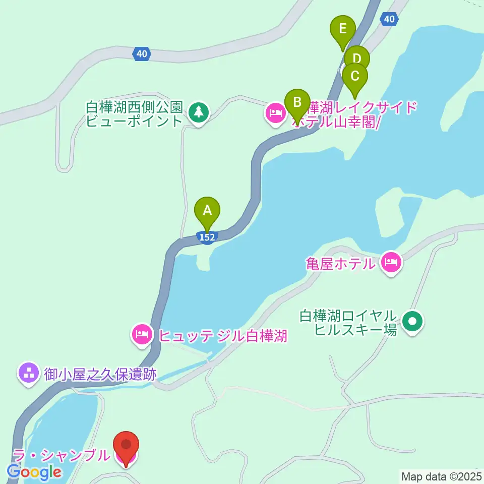 ラ・シャンブル ホールトーンホール周辺のファミレス・ファーストフード一覧地図